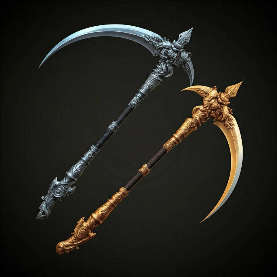 Fantasy Sickle Kit Rae Fantasy sickles by VampireAp on DeviantArt