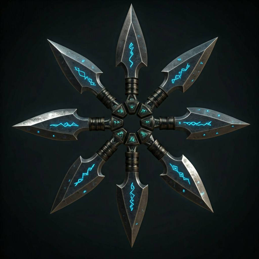 Magic Weapon Stars Fantasy throwing star by VampireAp on DeviantArt