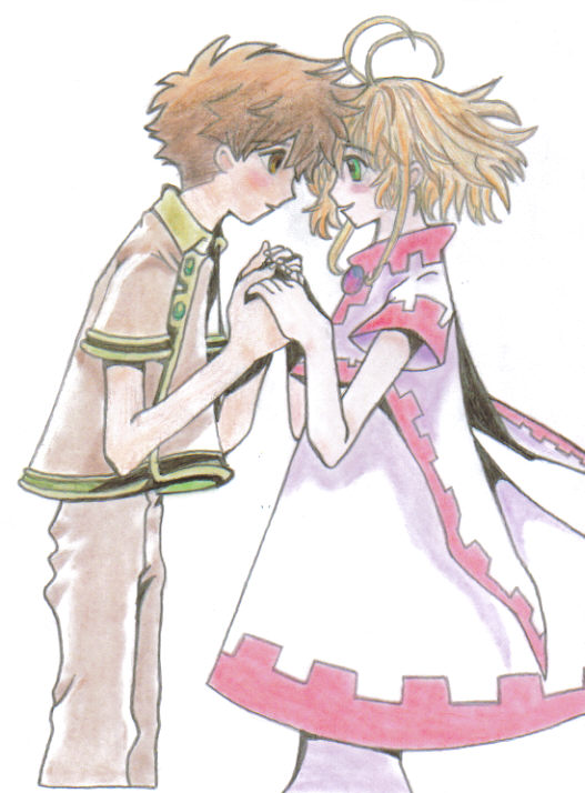 Syaoran and Sakura-Blush