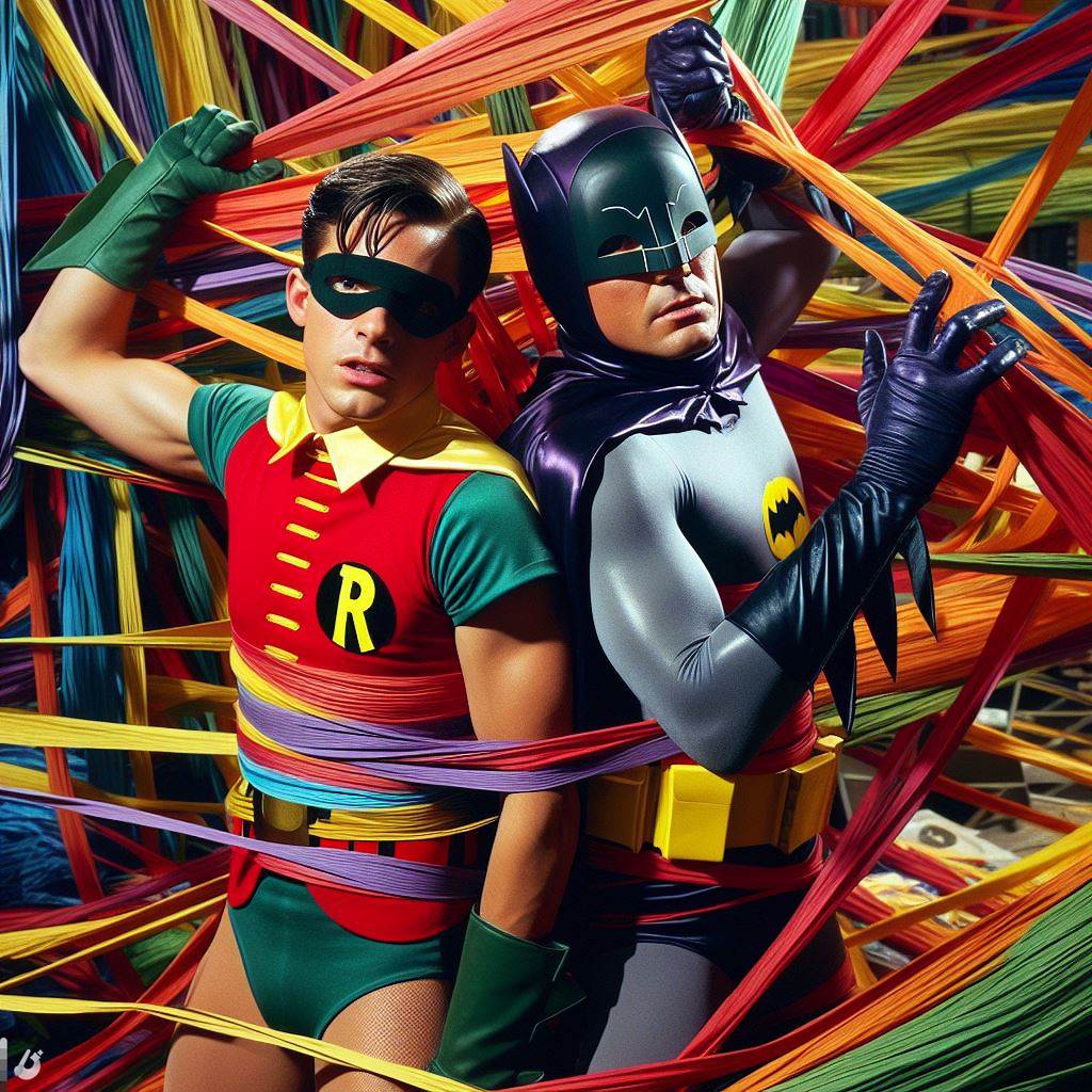 Batman Rave Party Scene Batman and Robin Party Streamer Prison 09 by mariusball on DeviantArt