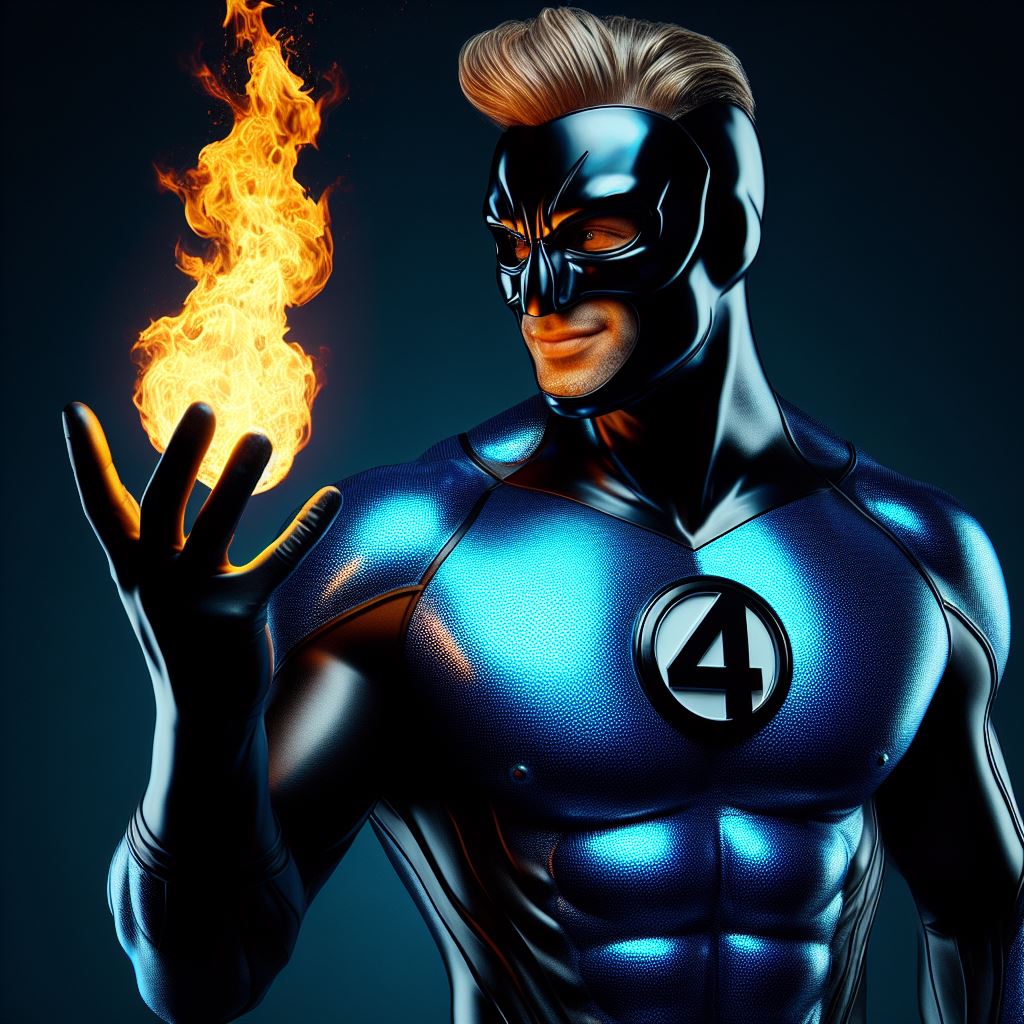 Portraits 11 - Human Torch by mariusball on DeviantArt