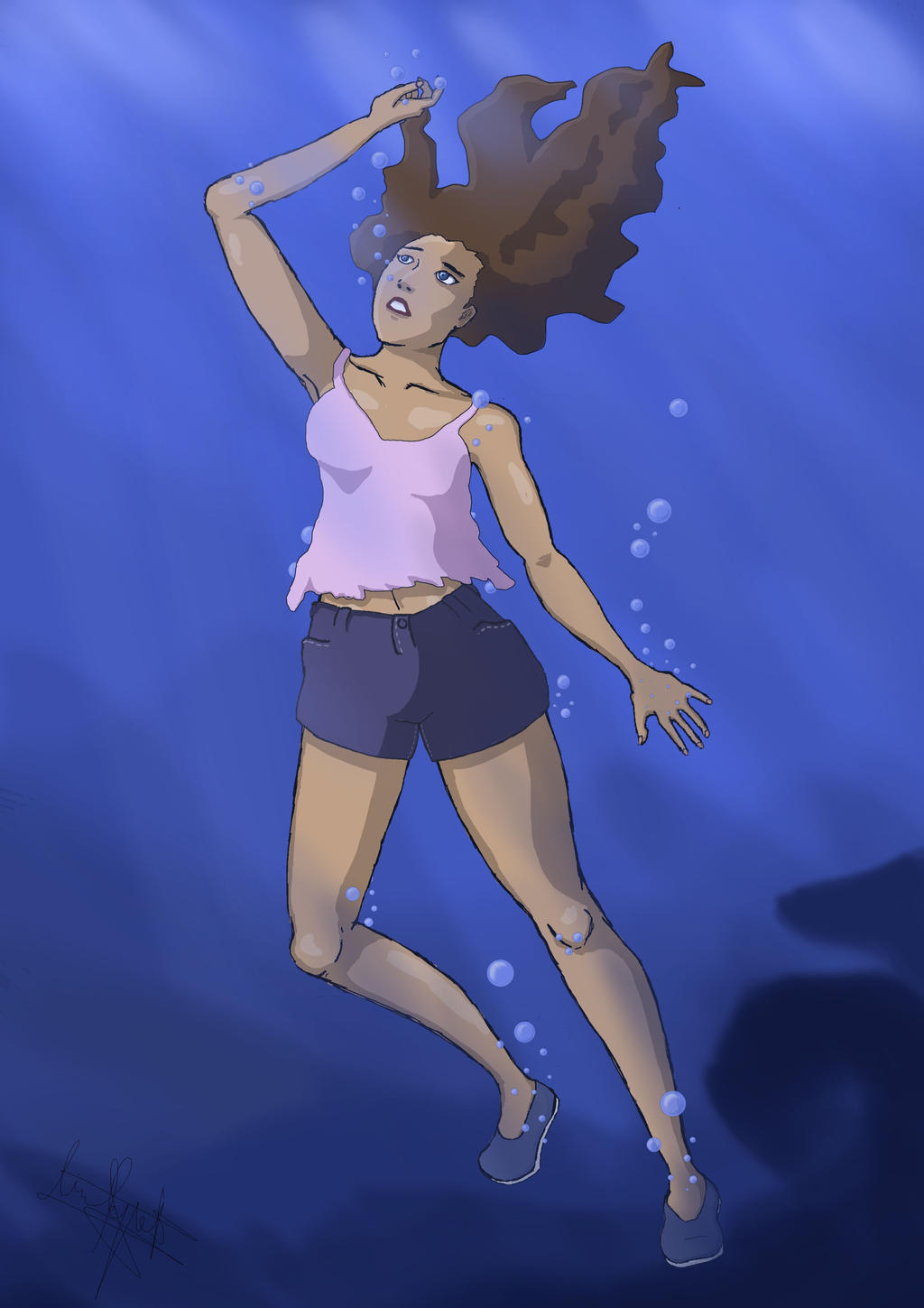 Synchronized Sinking Deviantart Sinking in the ocean by AnastasiaSketches on DeviantArt