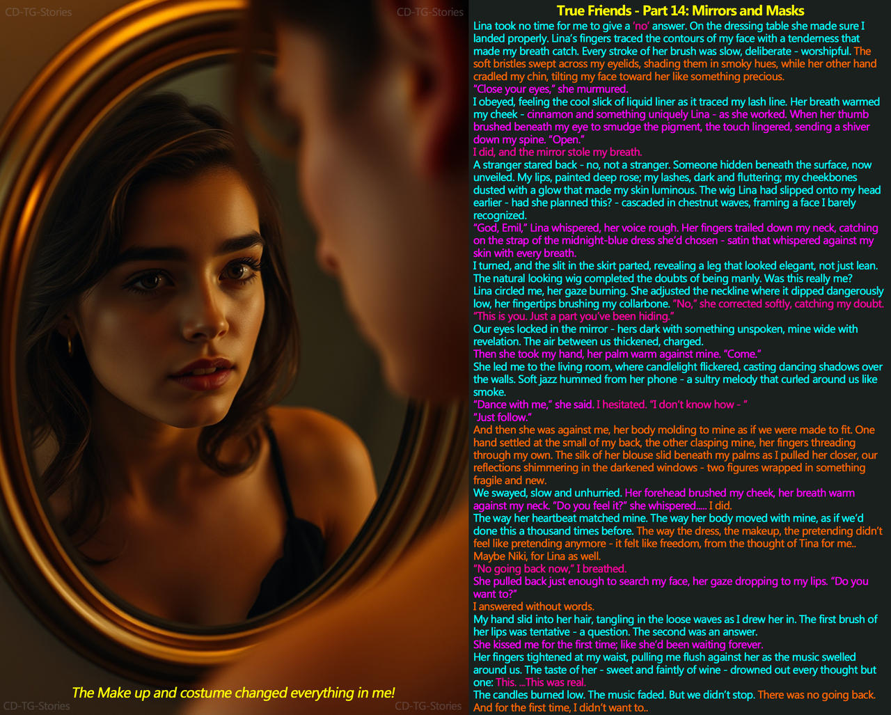 True Friends - Part 14 Mirrors and Masks by CD-TG-stories on DeviantArt