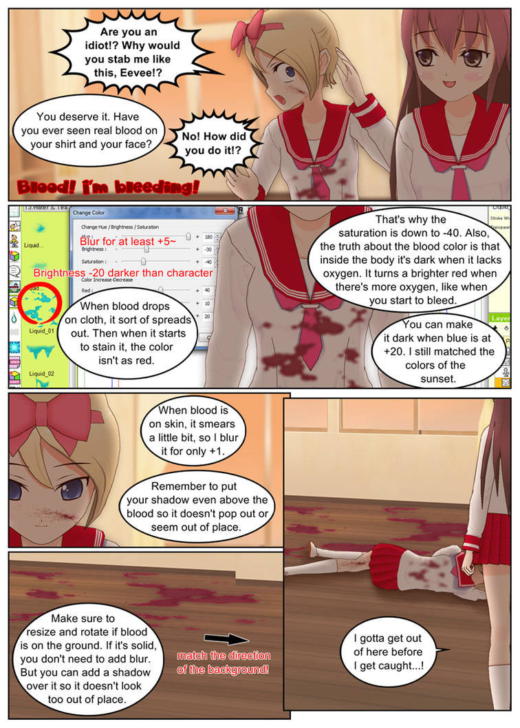 anime cleaning bloody kitchen by LudeMagik on DeviantArt