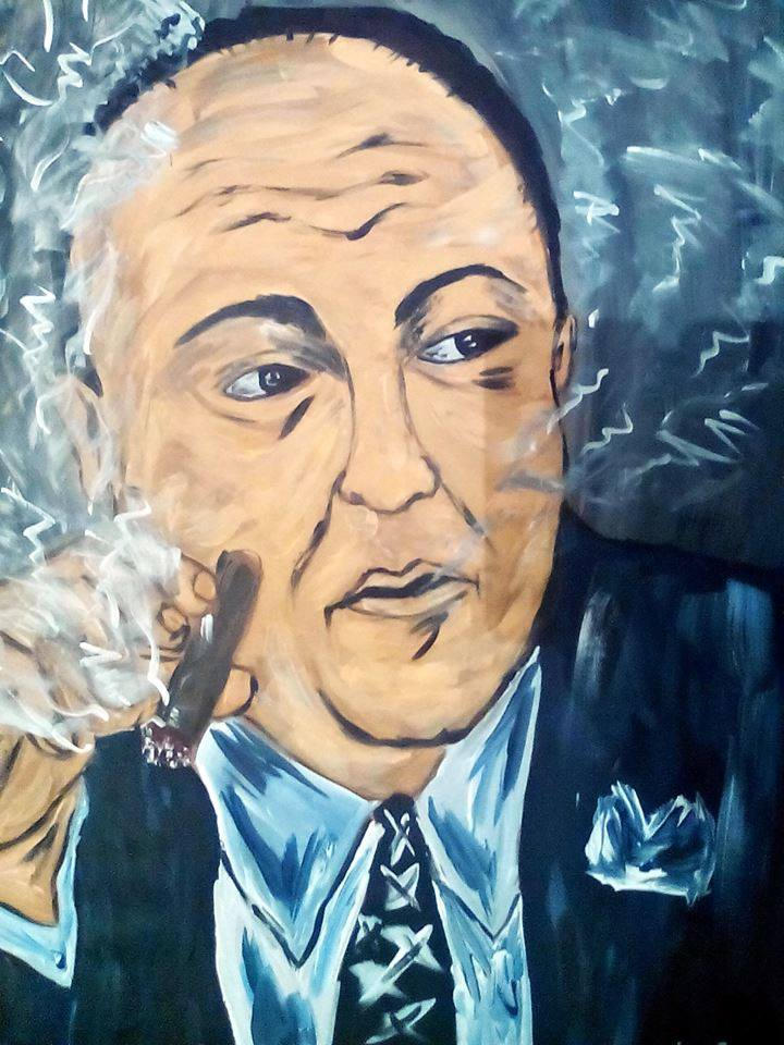 Tony Soprano James Gandolfini Acryl By Stefan2001 On Deviantart