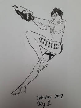 Tracer. Inktober 2017. Day 1.