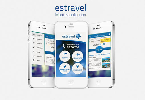 Estravel mobile application.