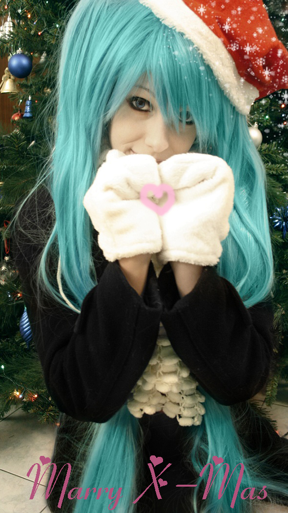 Cosplay: Miku Hatsune  X-Mas