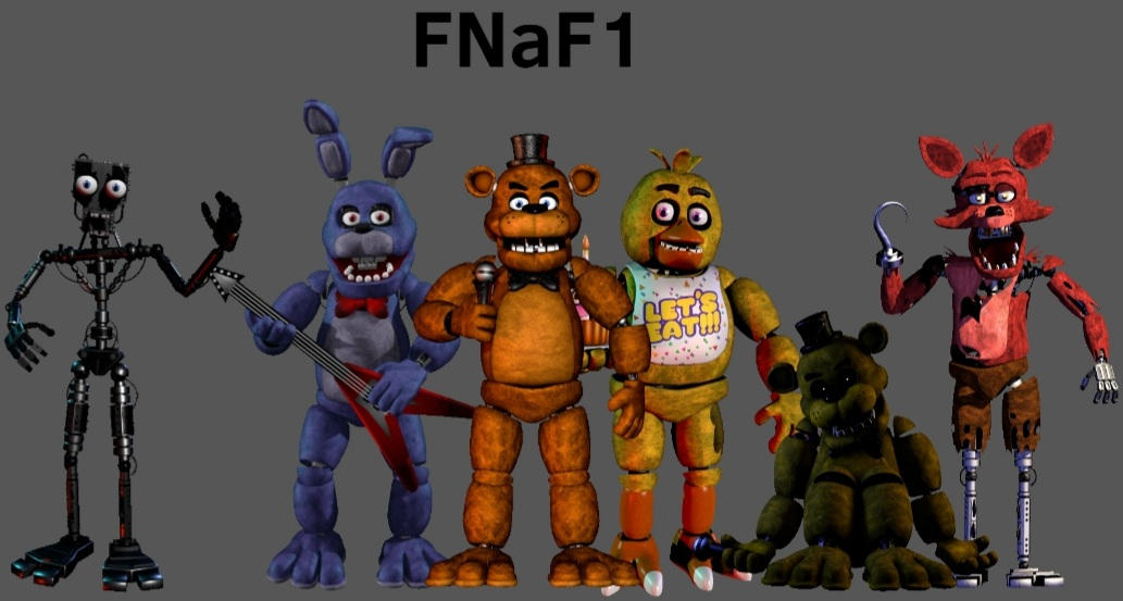 FNaF1 Animatronics By ChrisAImDead On DeviantArt fnaf1-animatronics-by-chrisaimdead-on-deviantart