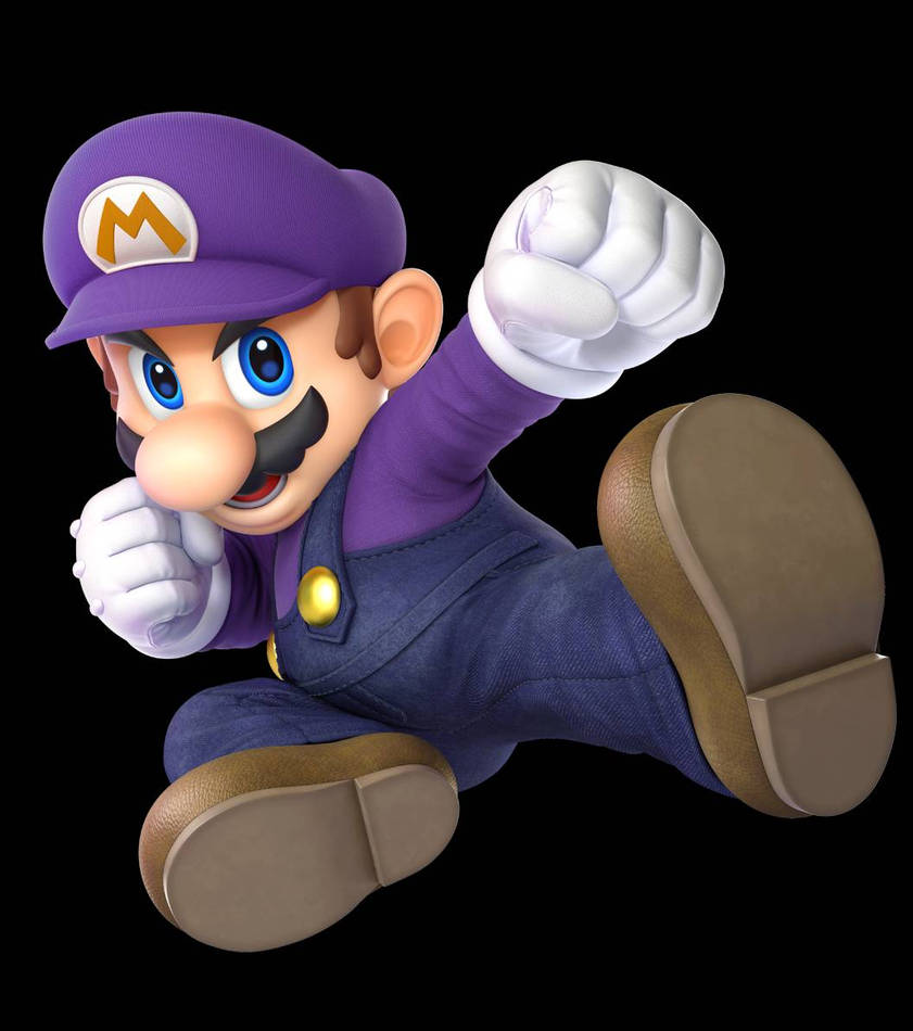 Waalurio Render (Waaluigi + Mario = Waalurio) by ChrisAImDead on DeviantArt