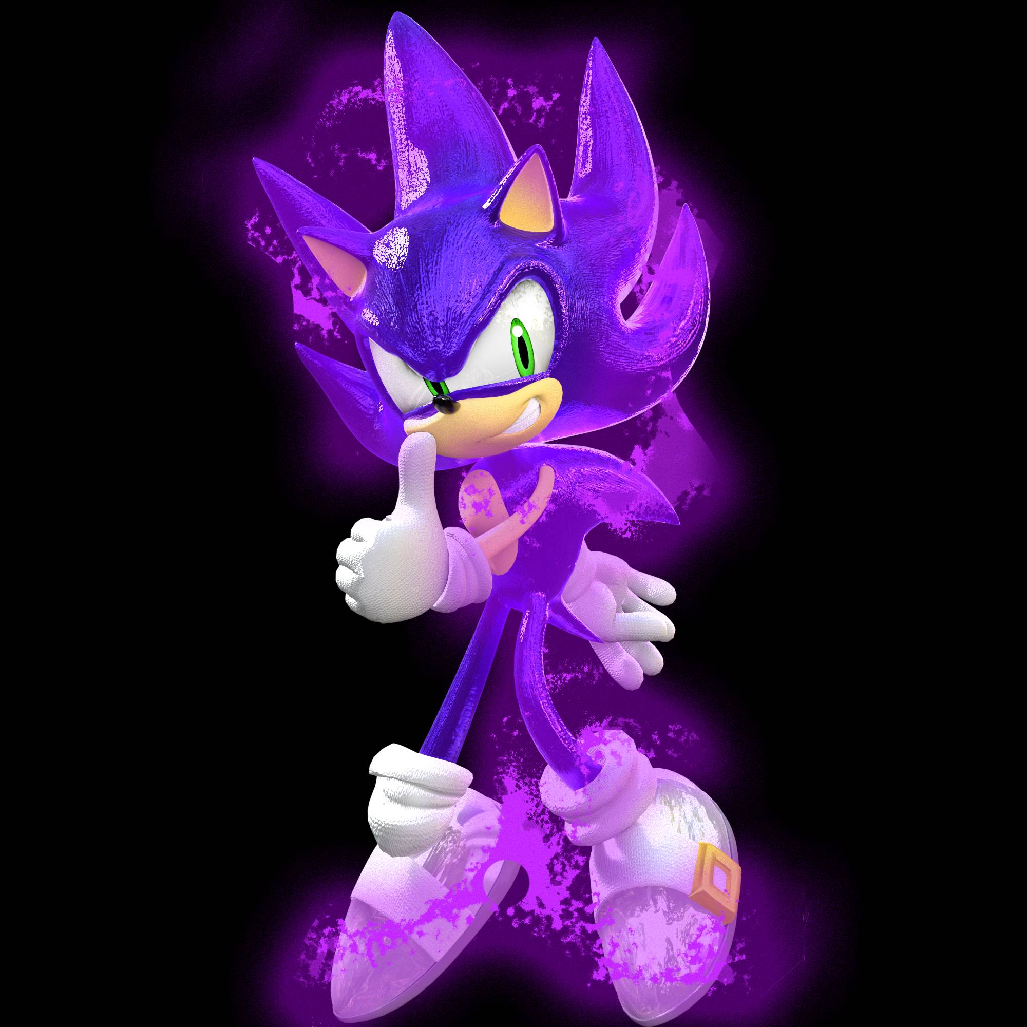 Super Purple Sonic Render by ChrisAImDead on DeviantArt