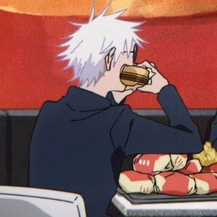 Gojo Getting Cooked Satoru Gojo eating a Burger by ChrisAImDead on DeviantArt