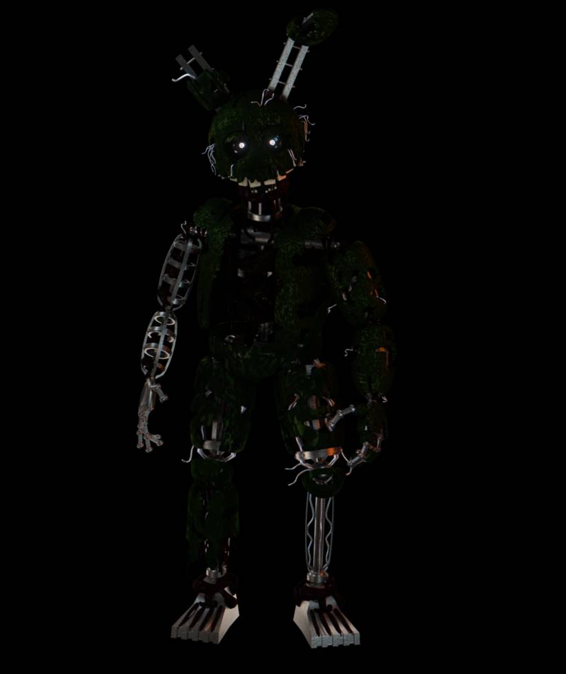 Springtrap Before He Rotted TJOC:HE Ignited Springtrap full body by ChrisAImDead on DeviantArt