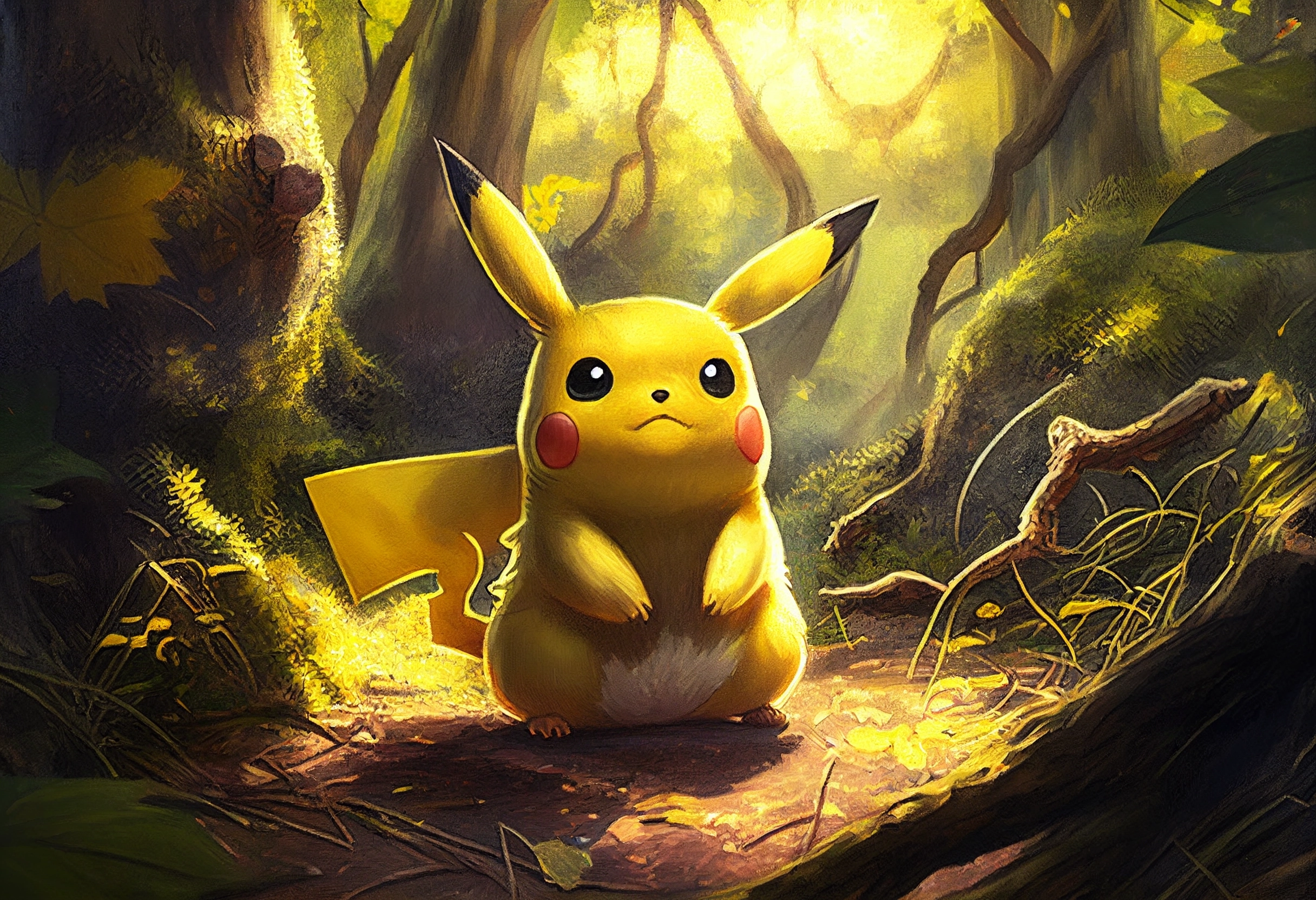 Premium AI Image  Anime Pikachu Pokemon wallpaper