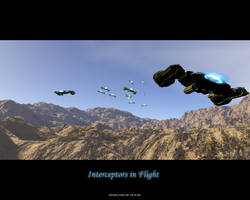 Protoss Interceptors in Flight