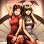 Morrigan and Chun Li