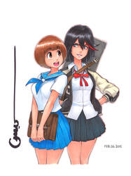 KLK Mako and Ryuko