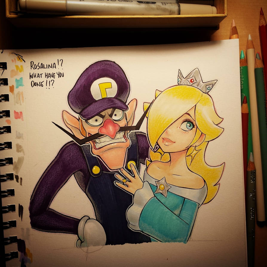 Waluigi and Rosalina 002 by OmarDogan on DeviantArt