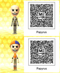 QR Code Papyrus from Undertale