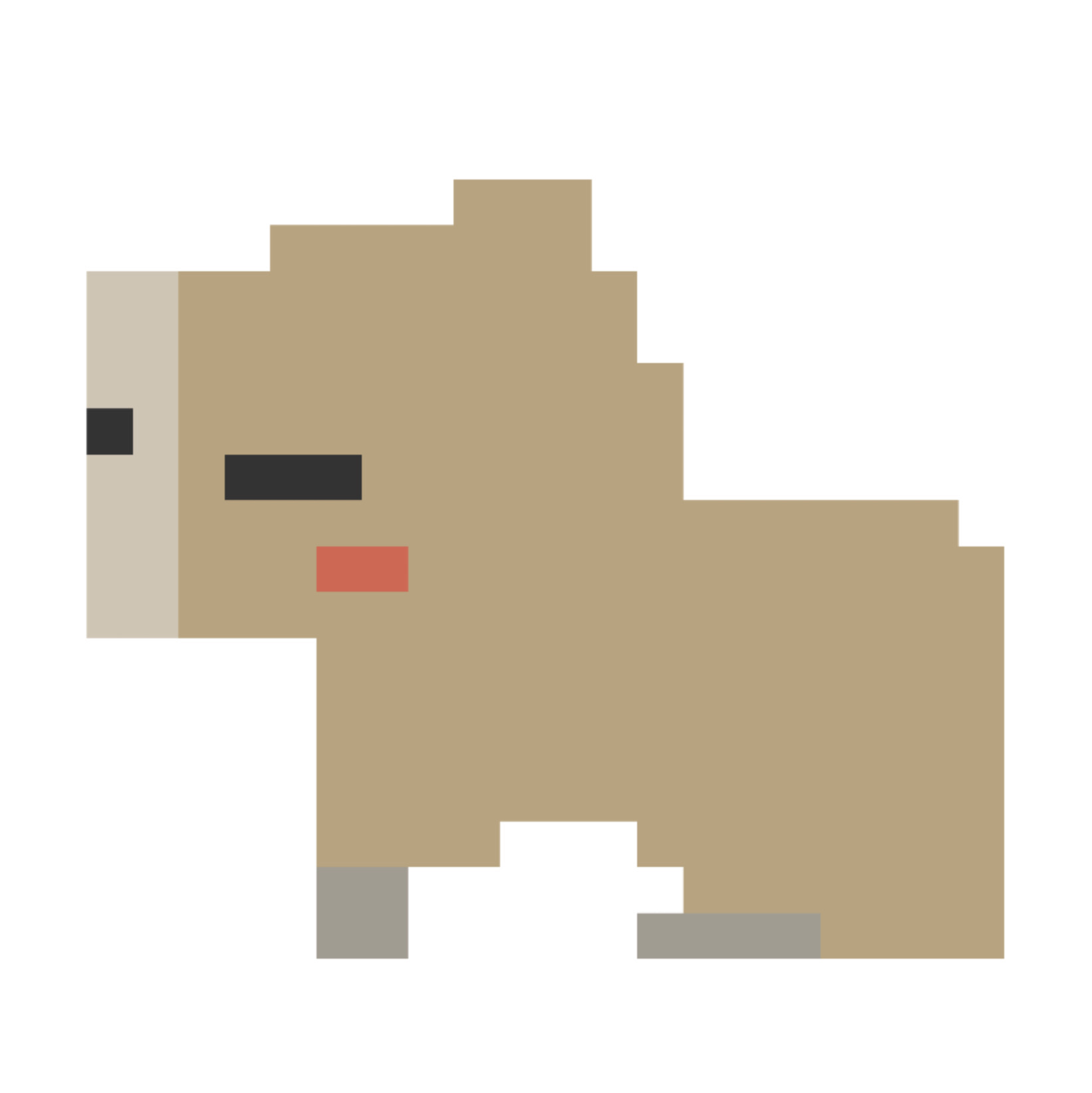 Capybara Pixel Art | Sticker