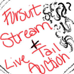 Fursuit Livestream and Live Tail Auction!