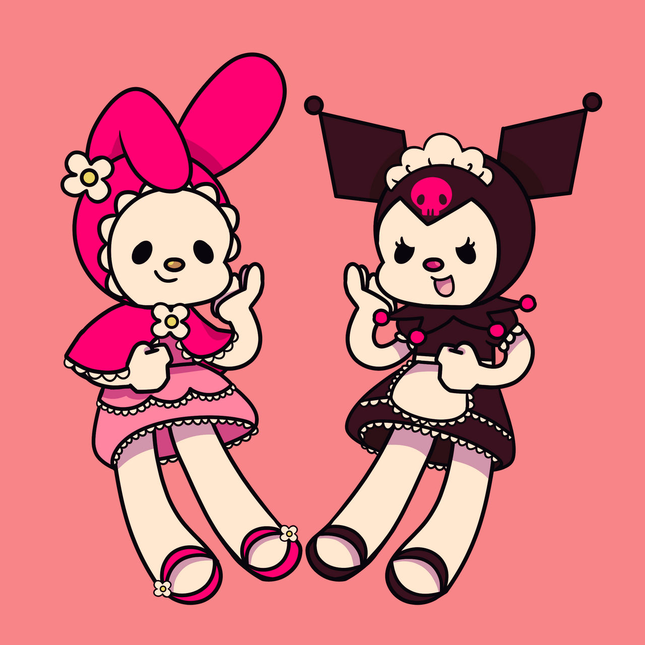 My Melody And Kuromi By Stupidfoureyes On DeviantArt my-melody-and-kuromi-by-stupidfoureyes-on-deviantart