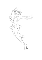 Elin Lineart by Otakatt