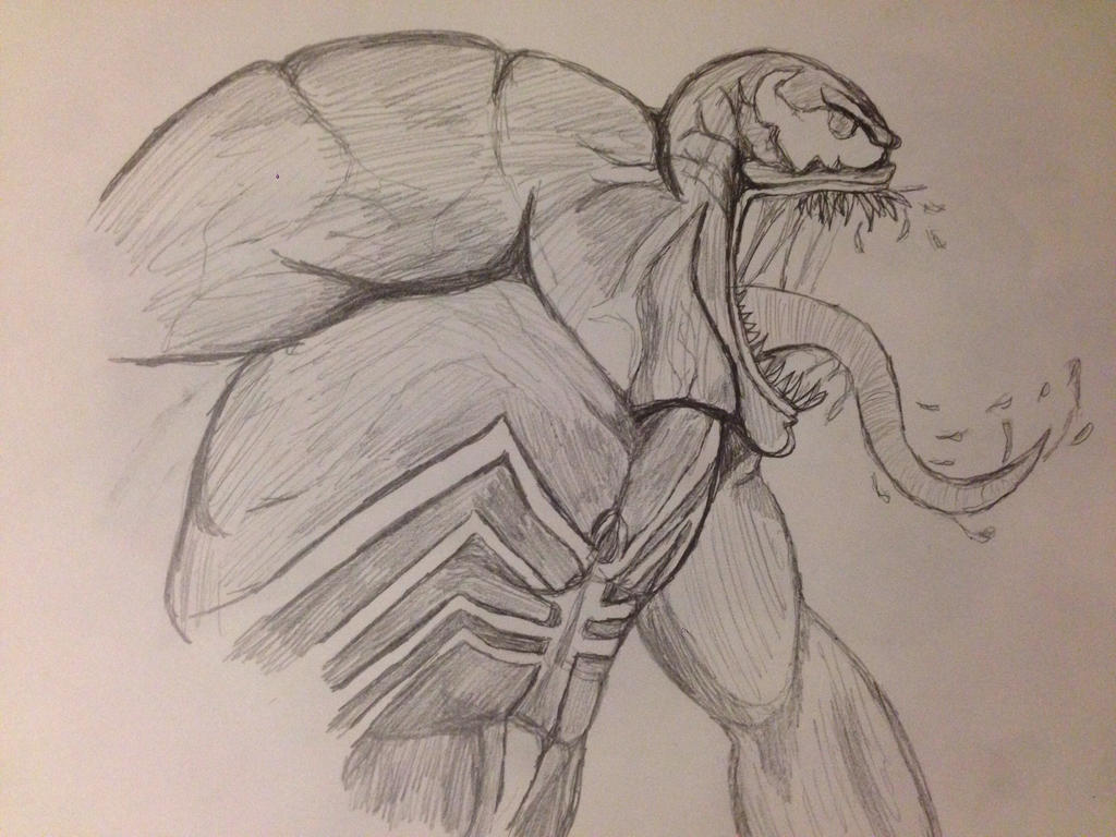 Pencil Sketch Venom No Color