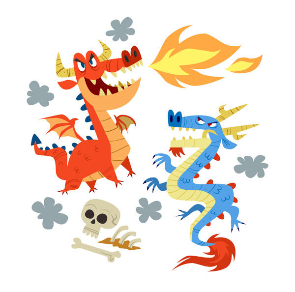 Pair o' dragons