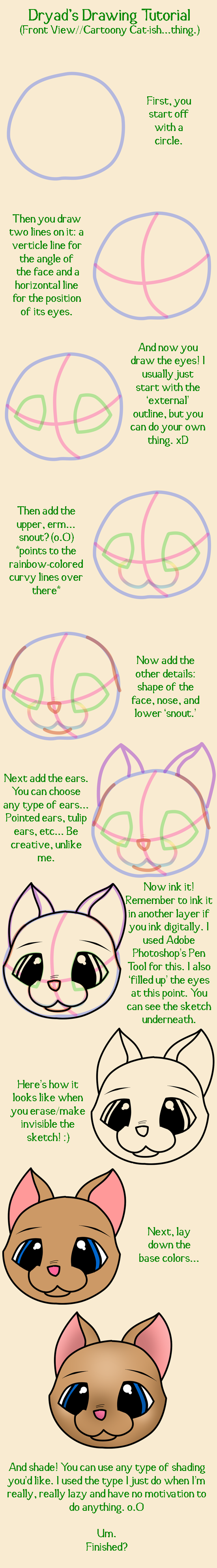 Cat-ish Face Drawing Tutorial