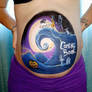 nightmare before Xmas belly paint