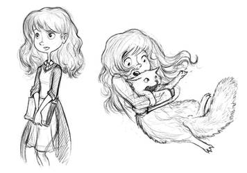 Hermione doodles