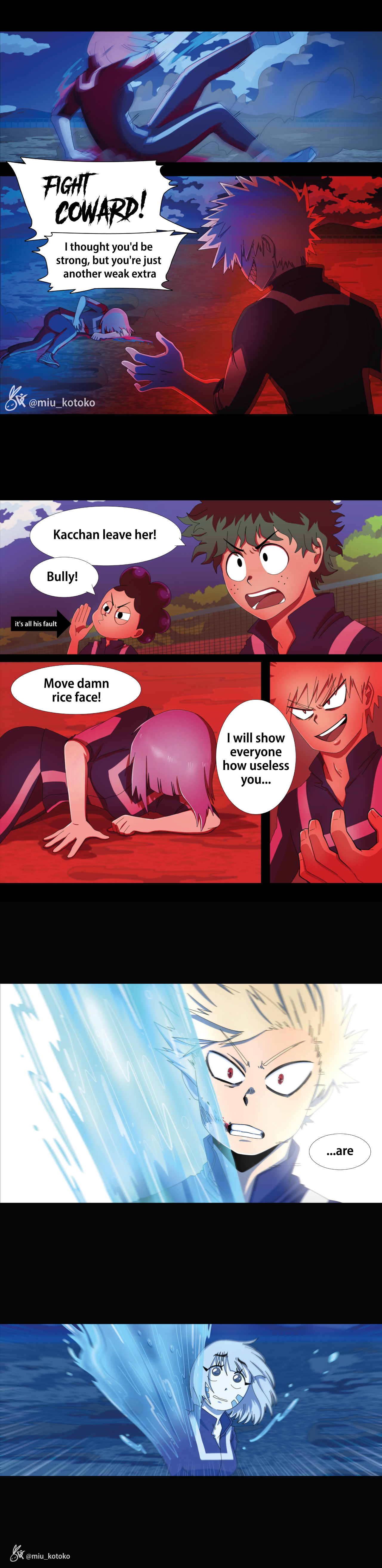 Chapter 4 Part 3 Red Vs Blue Miu Oc Bnha By Miuhisakawa On Deviantart