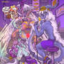 Doug Airbrushing the dino twins (censored)