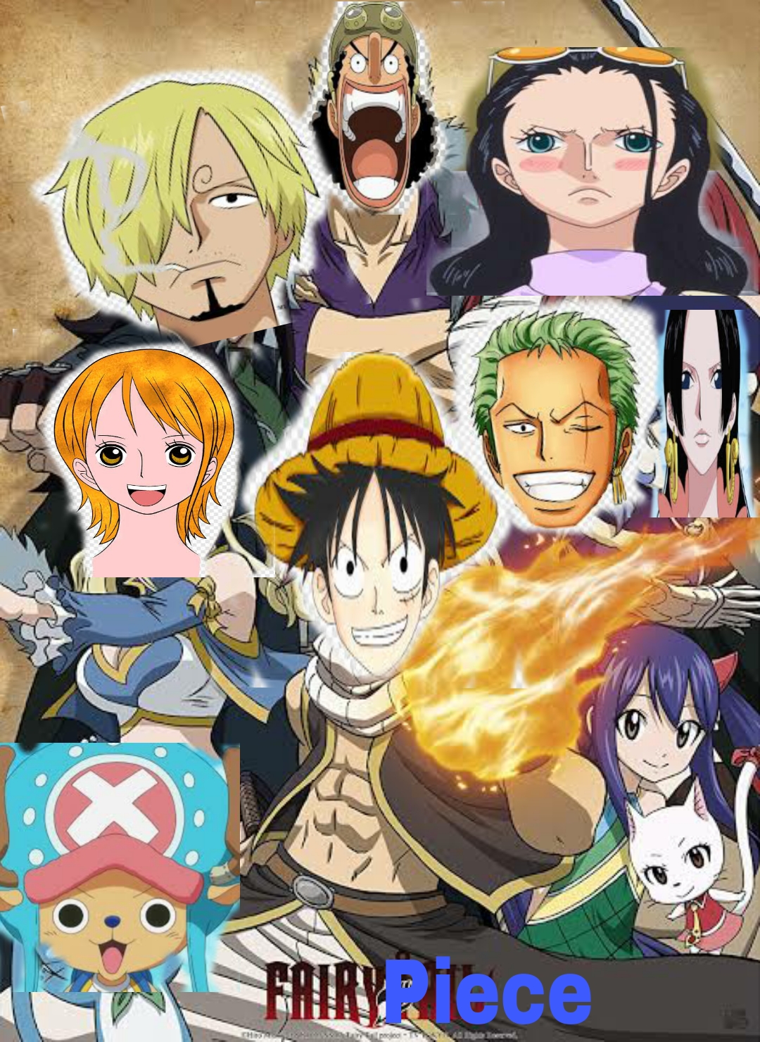 One piece & Fairy Tail  One piece fairy tail, Fairy tail anime