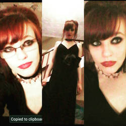 gothic makeup and dress