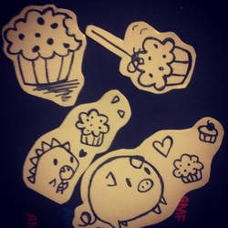 Muffin Stickers