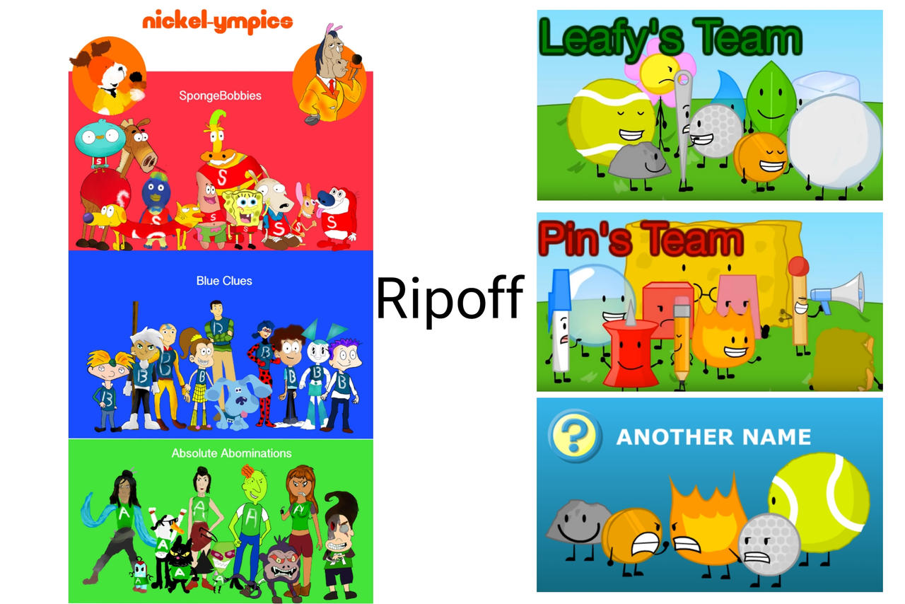 Nickel-Ympice Ripoff BFDI Teams by Marcbojoison on DeviantArt