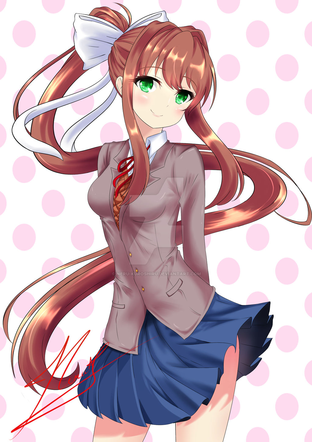 Monika by Neru-kuroshiru on DeviantArt
