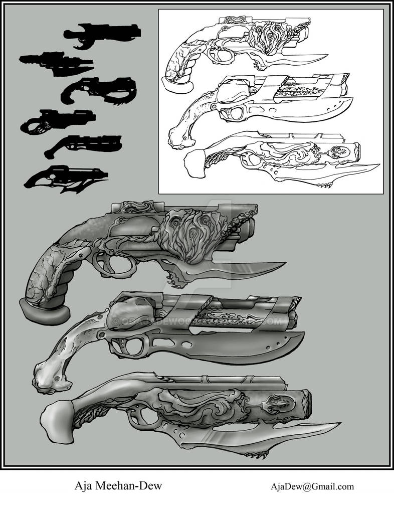 Fantasy Rifles Deviantart Fantasy Gun 01 by oOAjaDewOo on DeviantArt
