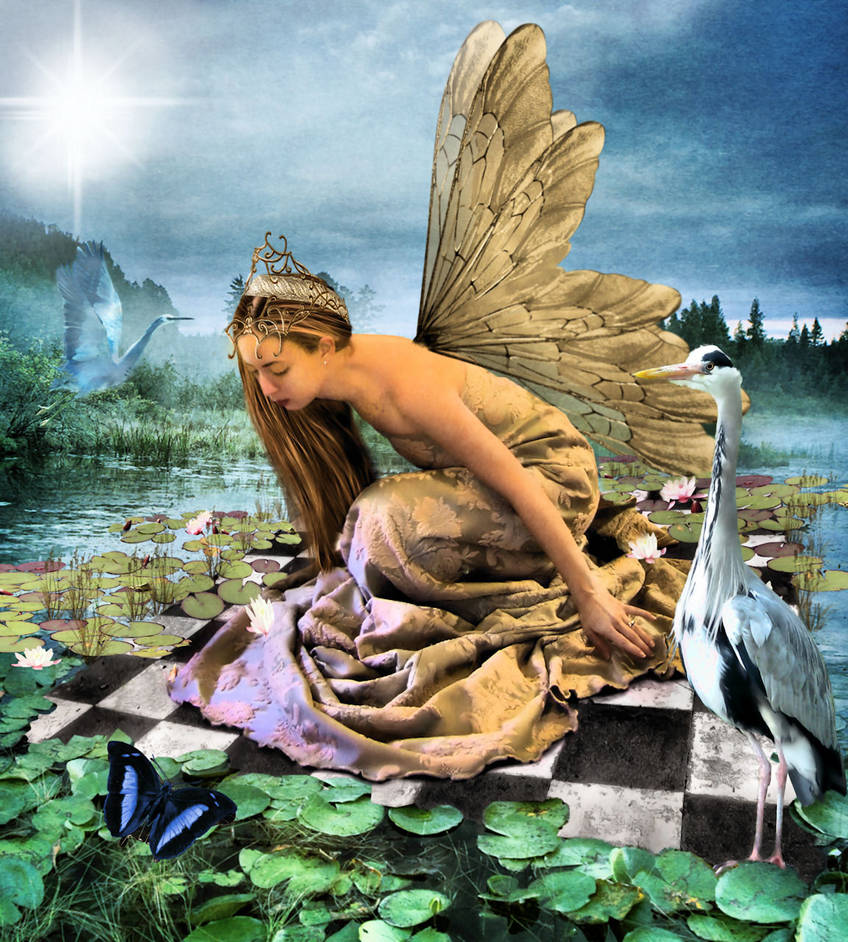 Golden Fae Of The Lake by TheFantaSim Golden Fae Of The Lake by TheFantaSim