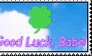 good luck, babe! stamp
