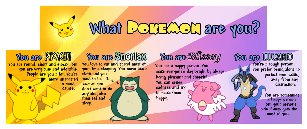 Which Pokémon Are You?