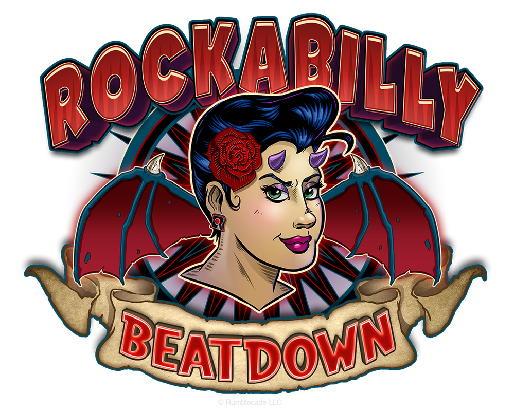 Rockabilly Beatdown, official game logo by SuperEdco