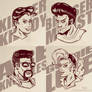 Rockabilly Beatdown Hero Portraits