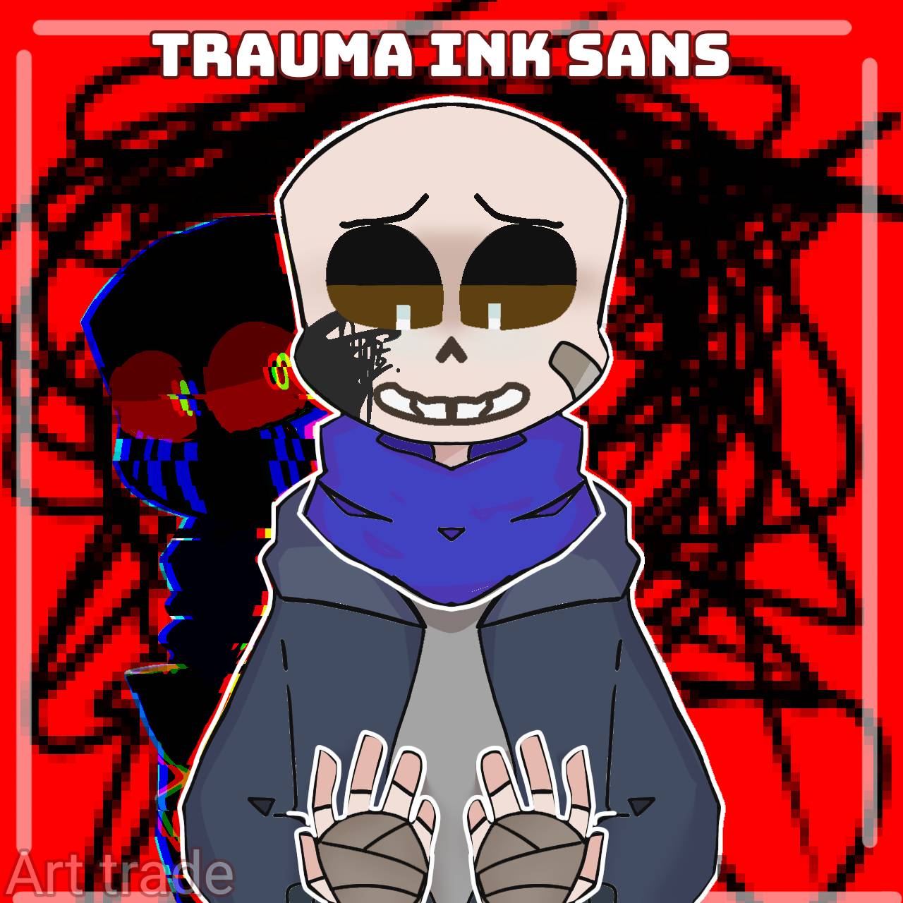 Reaper Error sans x Geno Ink sans (2). by Ducred-blue on DeviantArt