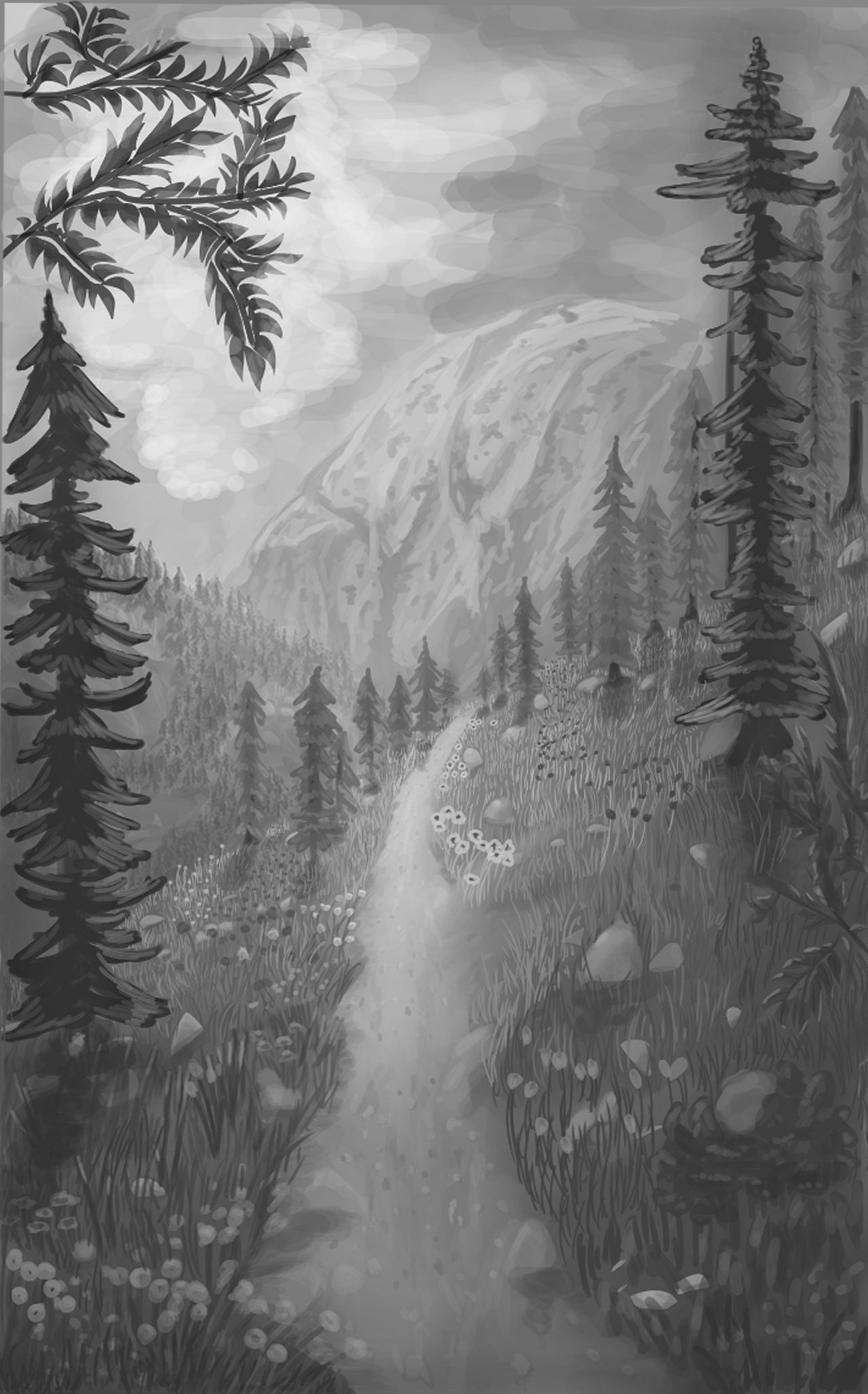 Grayscale Beauty Landscape by samer3p on DeviantArt