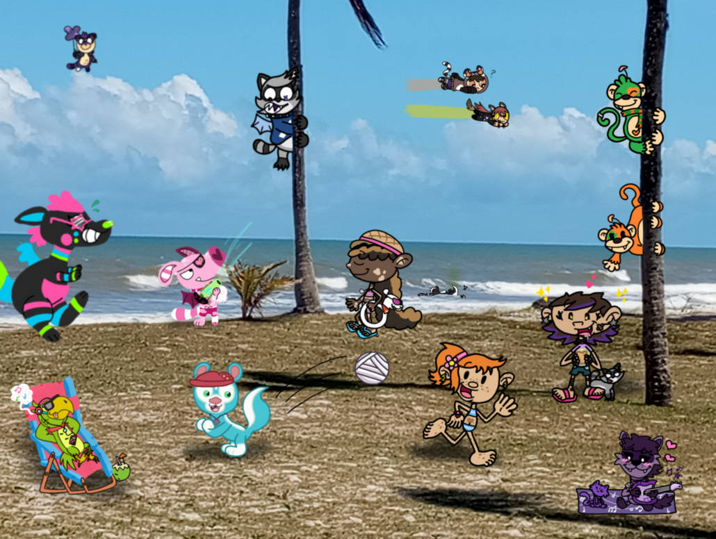 Cartoon Beach Ranger Cartoons on the Beach by Sneaky-Tater on DeviantArt