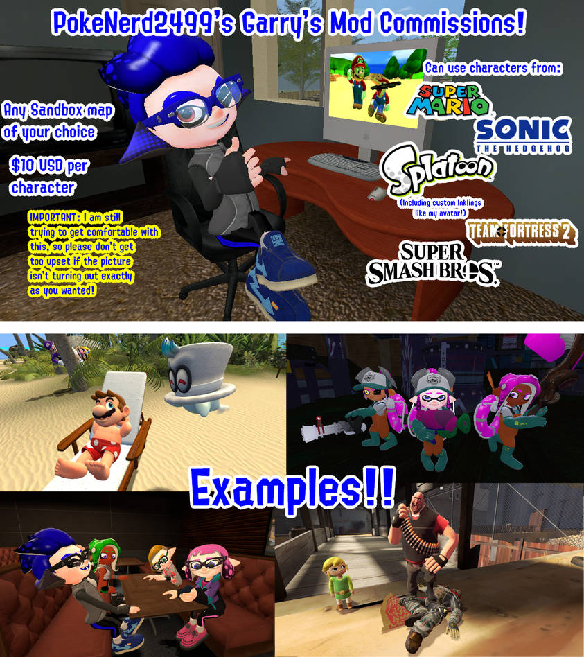 Mod Commisions Garry's Mod Commissions OPEN FOR BUSINESS! by PokeNerd2499 on DeviantArt
