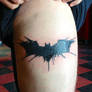 Batman logo tattoo